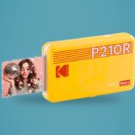 Imprimante photo portable Kodak Mini 2 Retro jaune avec un tirage 2,1 x 3,4 pouces